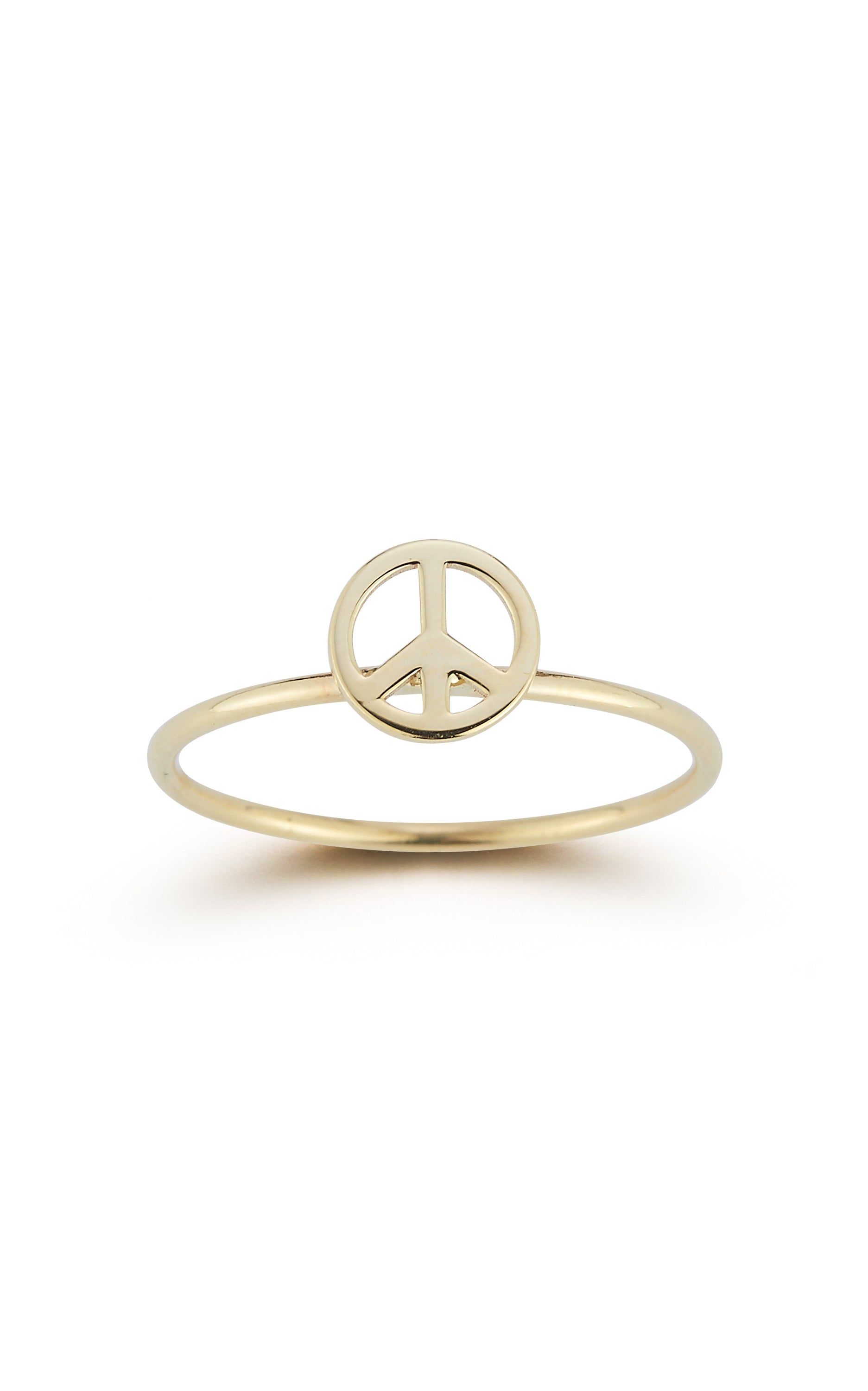 14K Gold Peace Ring