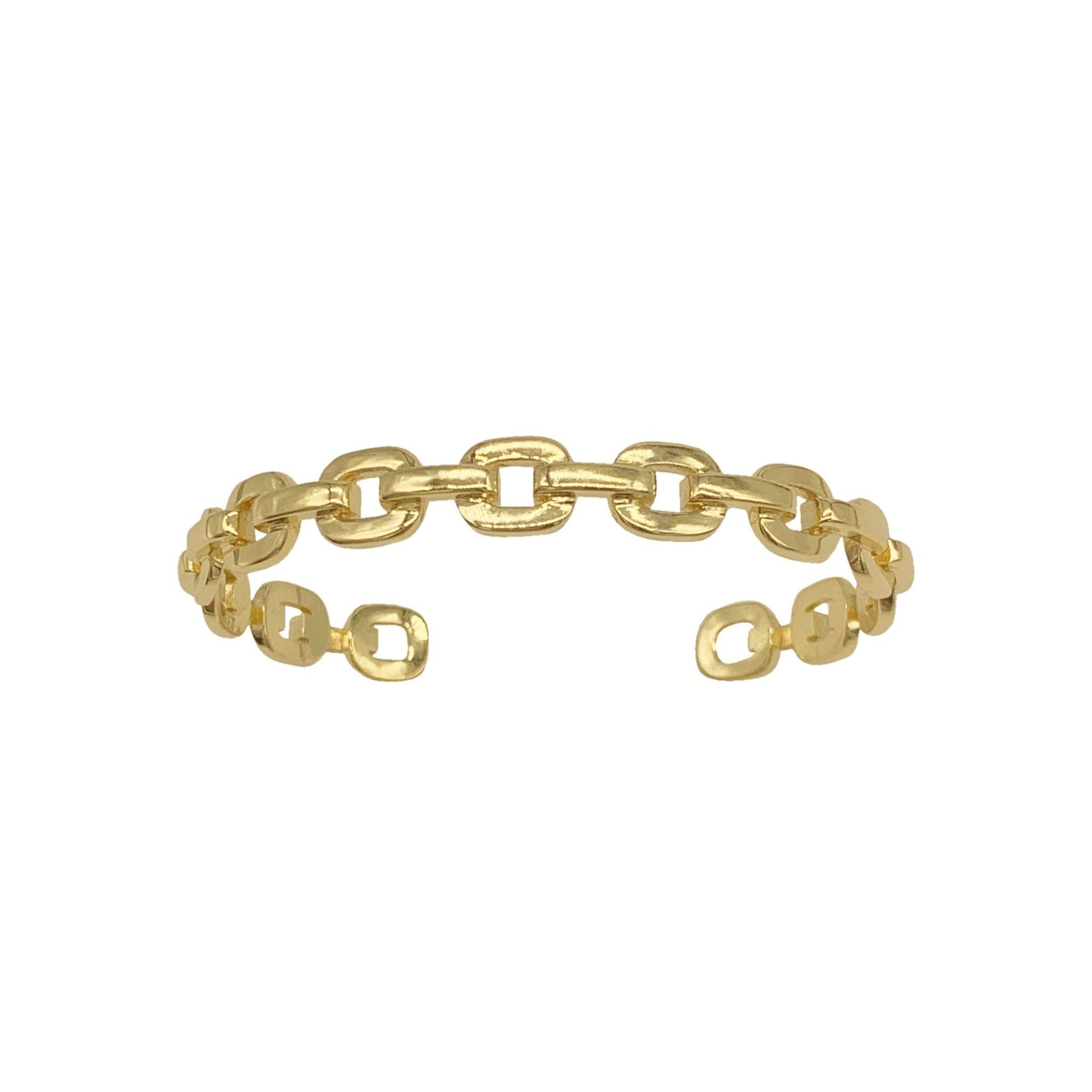 Adornia Chain Link Bracelet gold