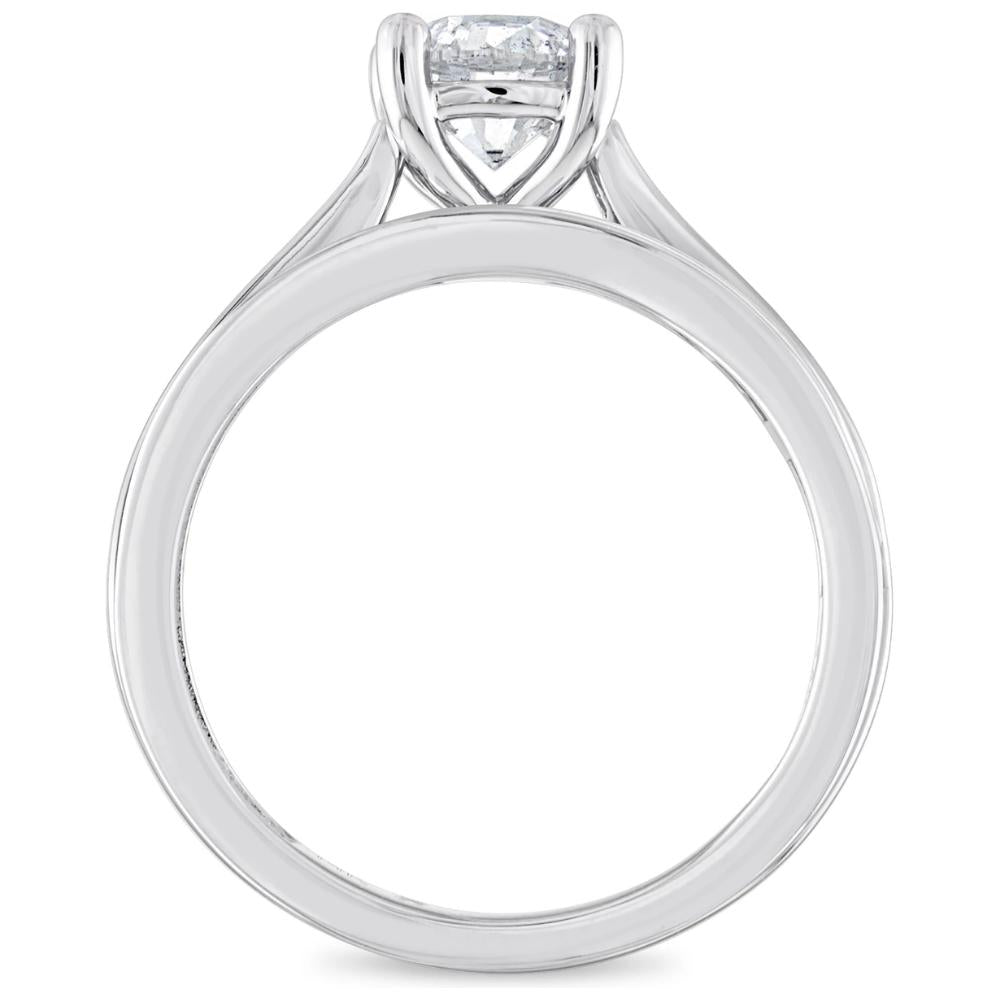 2 ct Diamond Engagement Wedding Ring Set Channel Set in 10k White Gold