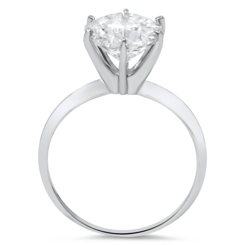 2 1/2ct Round Diamond Solitaire Engagement Ring 14K White Gold