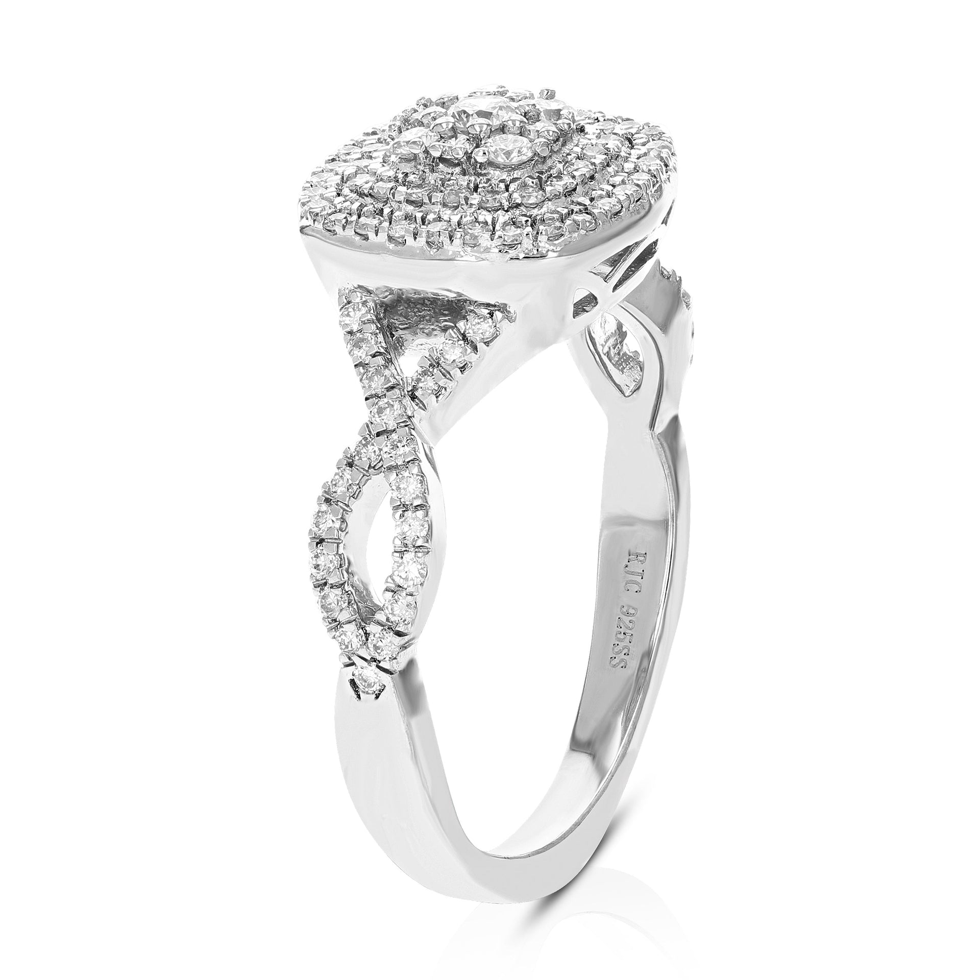 1/2 cttw Round Cut Lab Grown Diamond Prong Set Wedding Engagement Ring .925 Sterling Silver