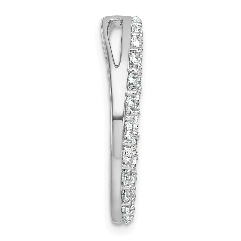 14k White Gold Lab Grown Diamond Pendant (2ct VS G-H)