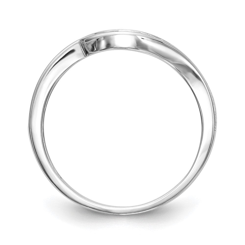 14k White Gold Lab Grown Diamond Wedding Band Ring 0.22ct Clarity- VS Color- G-H