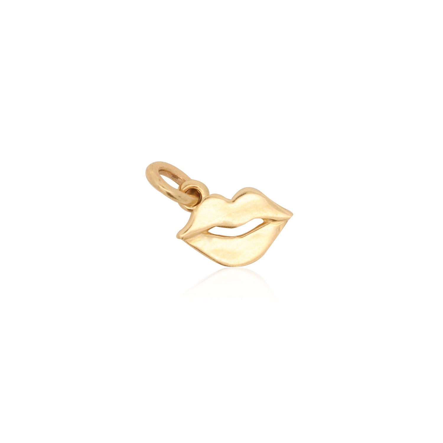 Mini Gold Lip Charm