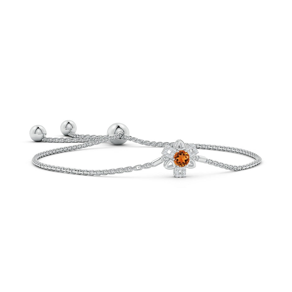 Citrine and Diamond Multi-Shape Scorpio Bolo Bracelet