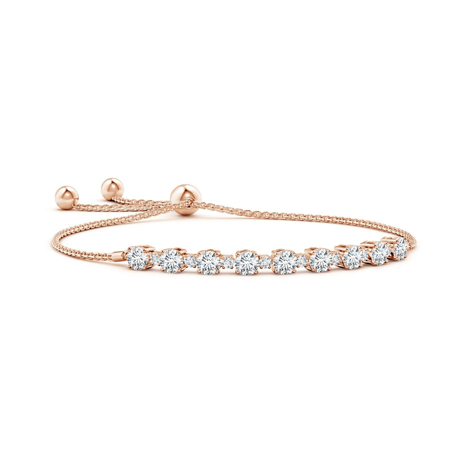 Lab-Grown Alternating Size Diamond Tennis Bolo Bracelet