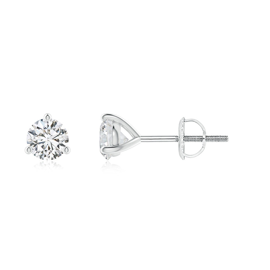 Prong-Set Round Diamond Martini Stud Earrings