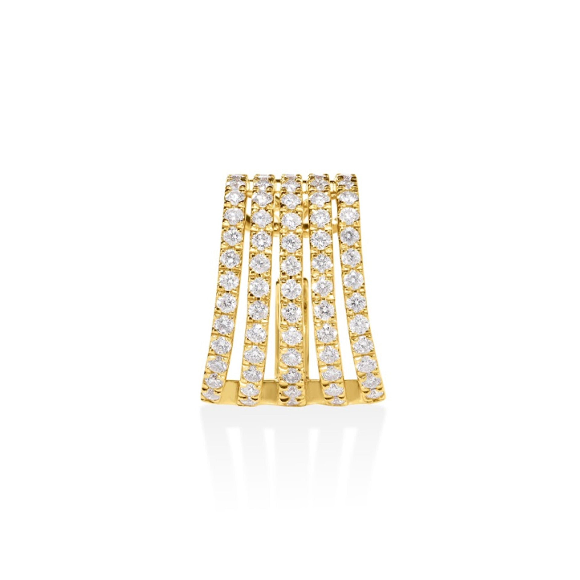 5-Row Diamond Ear Cuff