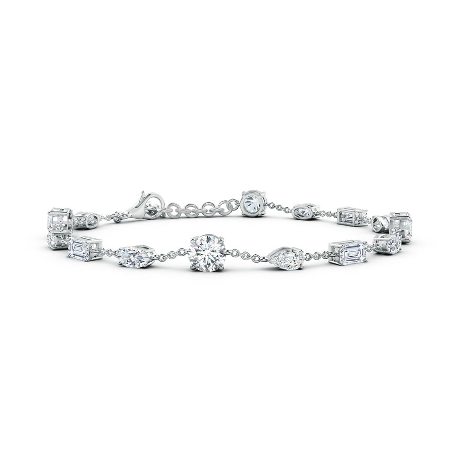 Multi-Shape Lab-Grown Diamond Station Bracelet
