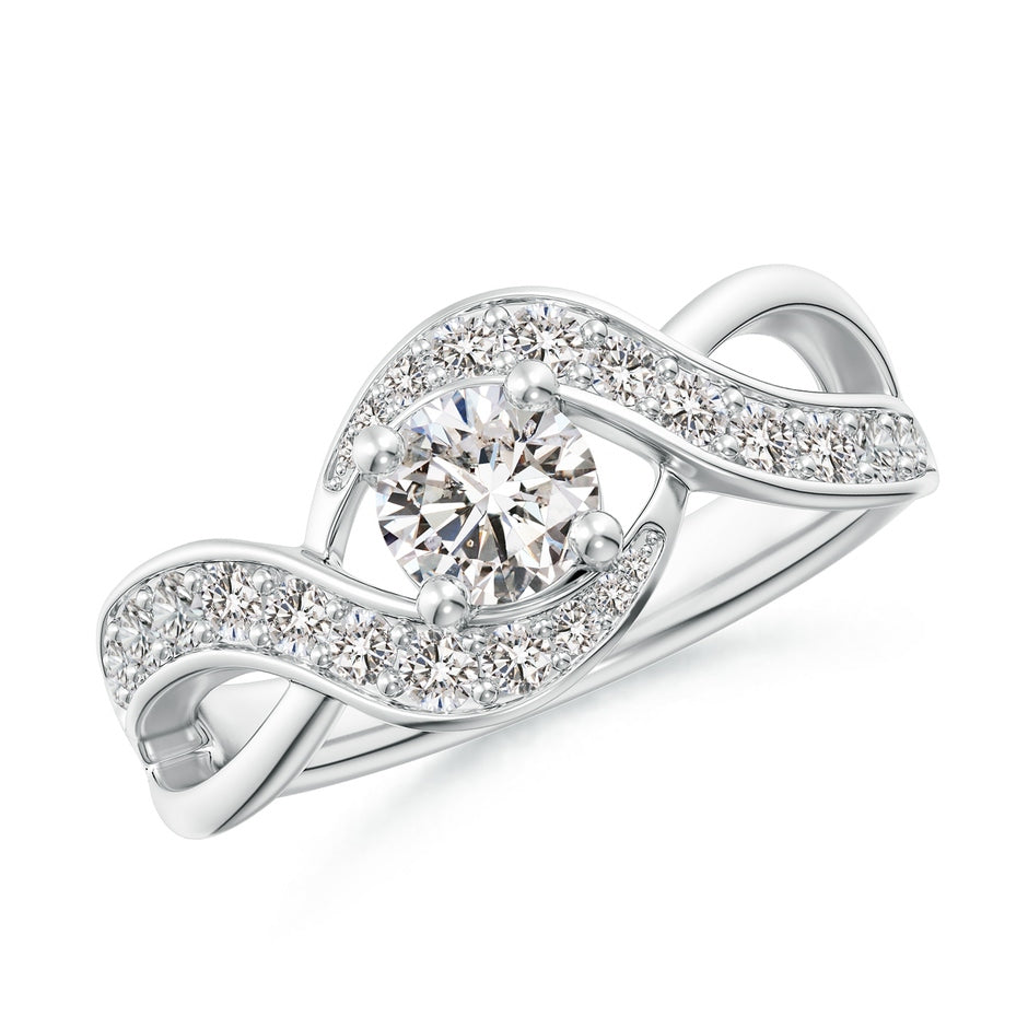 Solitaire Round Diamond Infinity Promise Ring
