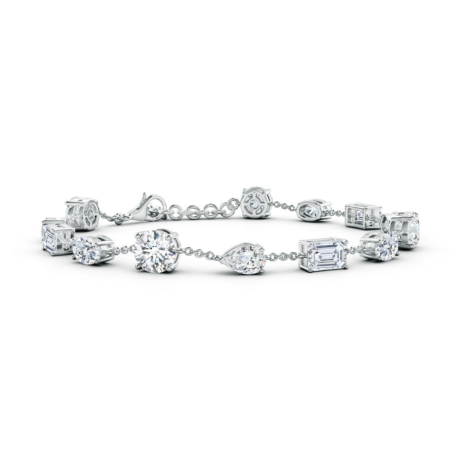 Multi-Shape Lab-Grown Diamond Station Bracelet
