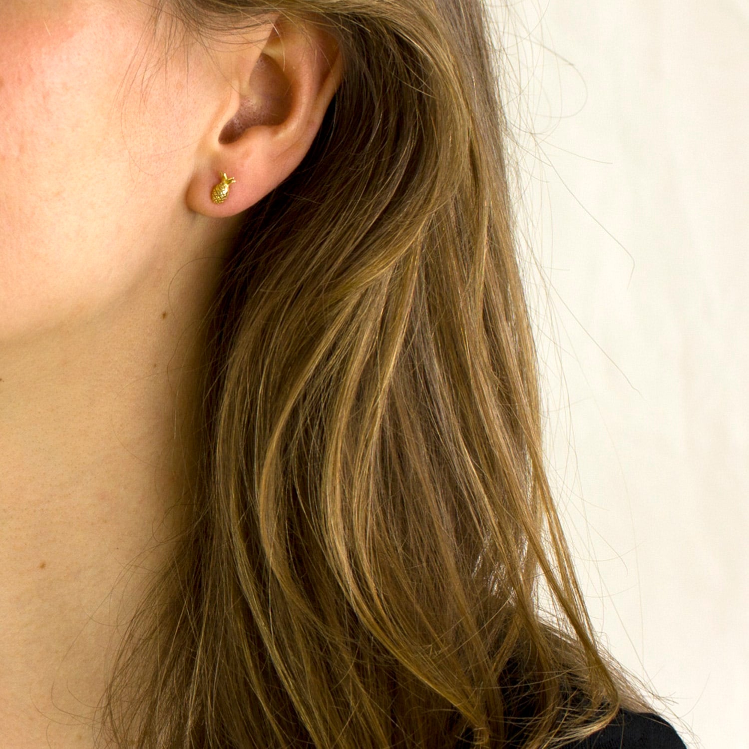 Pineapple Earrings - Gold