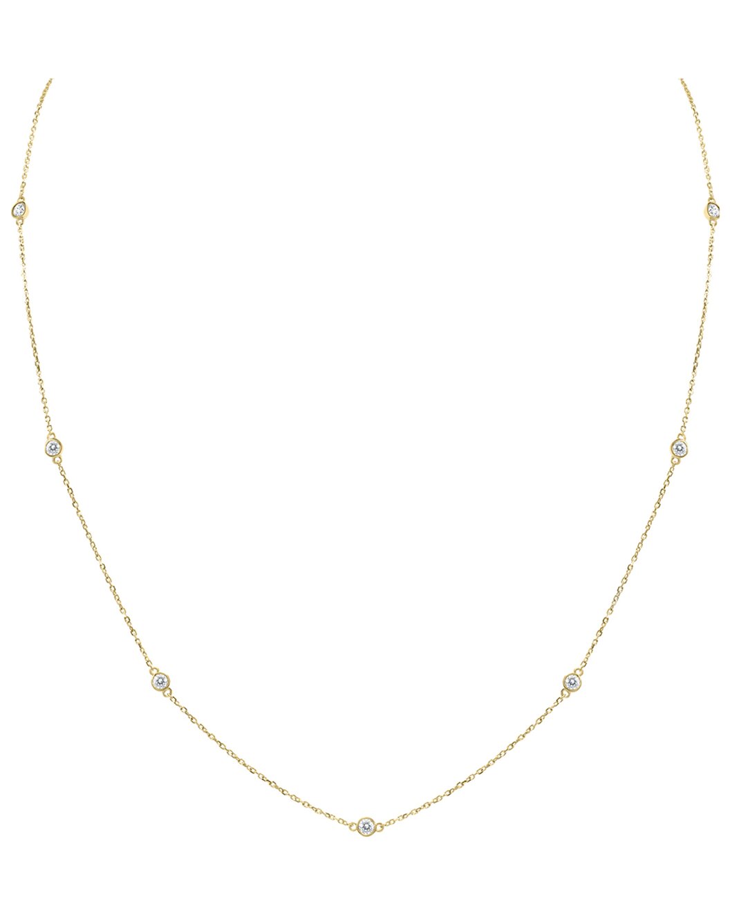 14K Rose Gold 1/2ct TW Diamond By The Yard 18'