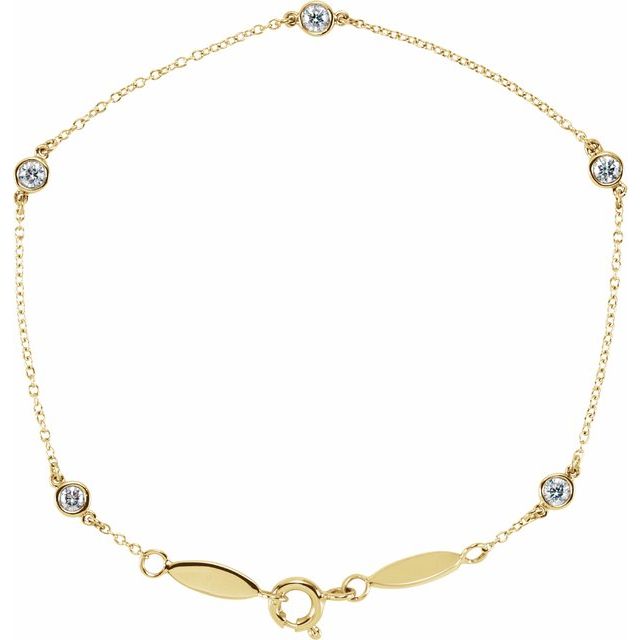 1.3Ct Lab-grown Diamond Bracelet in 14K Yellow Gold