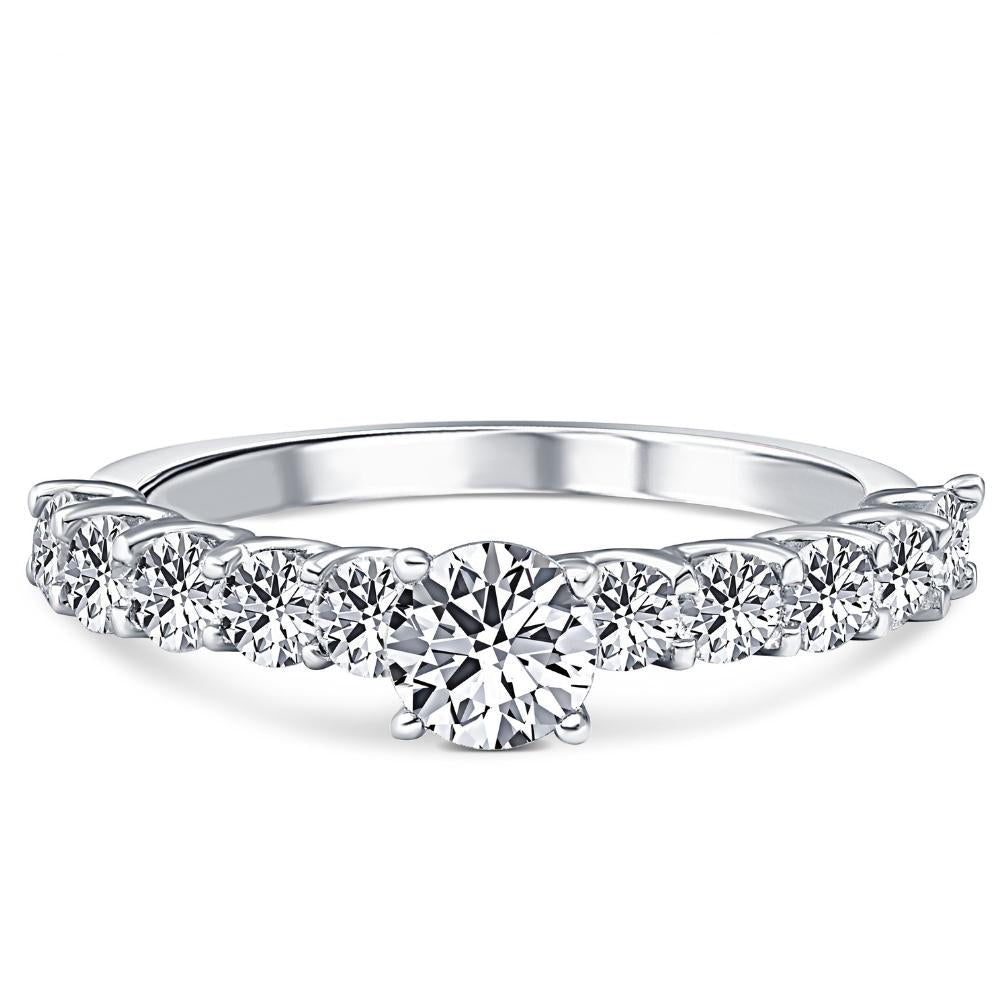 1 Ct Diamond Engagement Ring in 14k White, Yellow, or Rose Gold