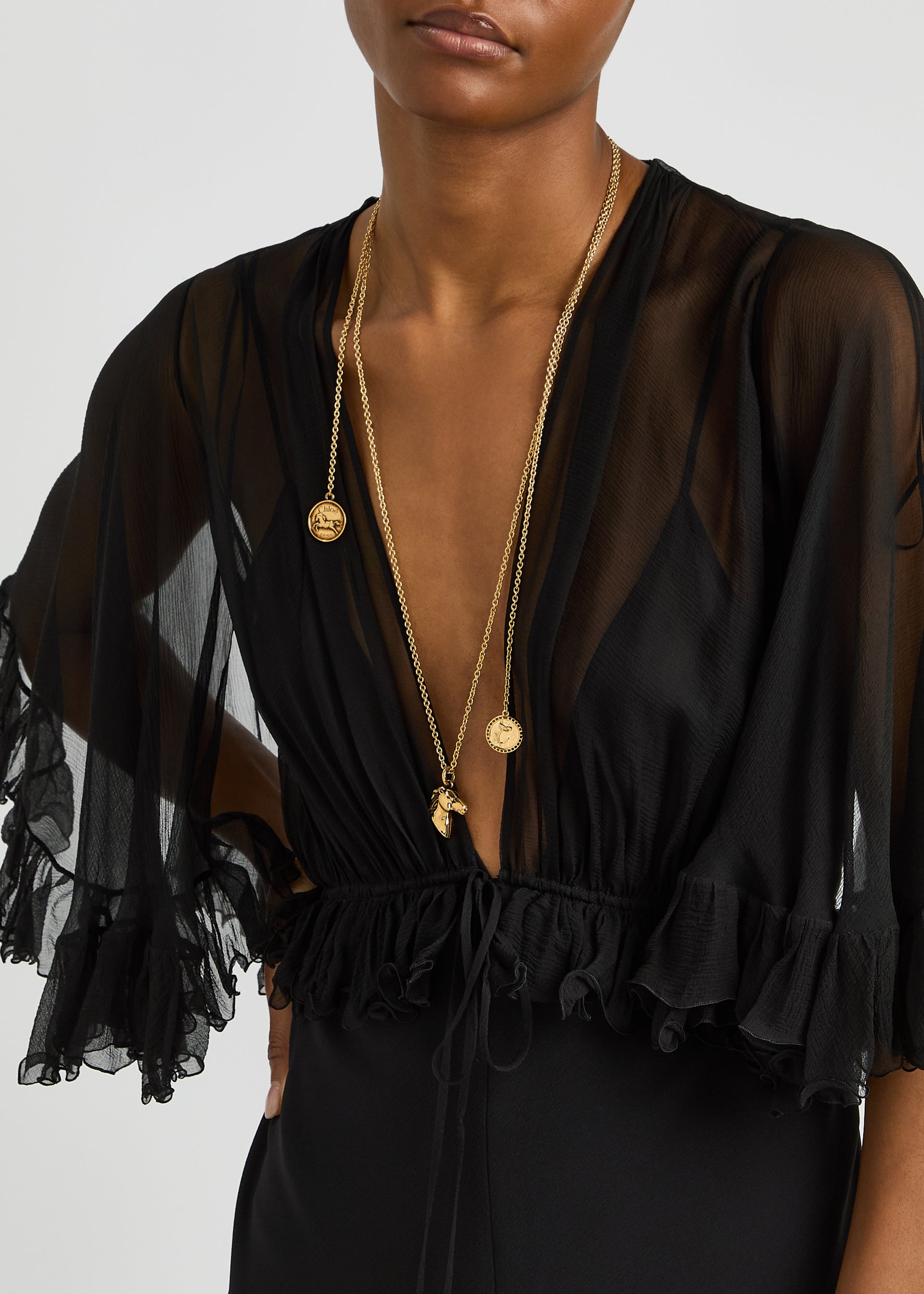 Charm-embellished necklace