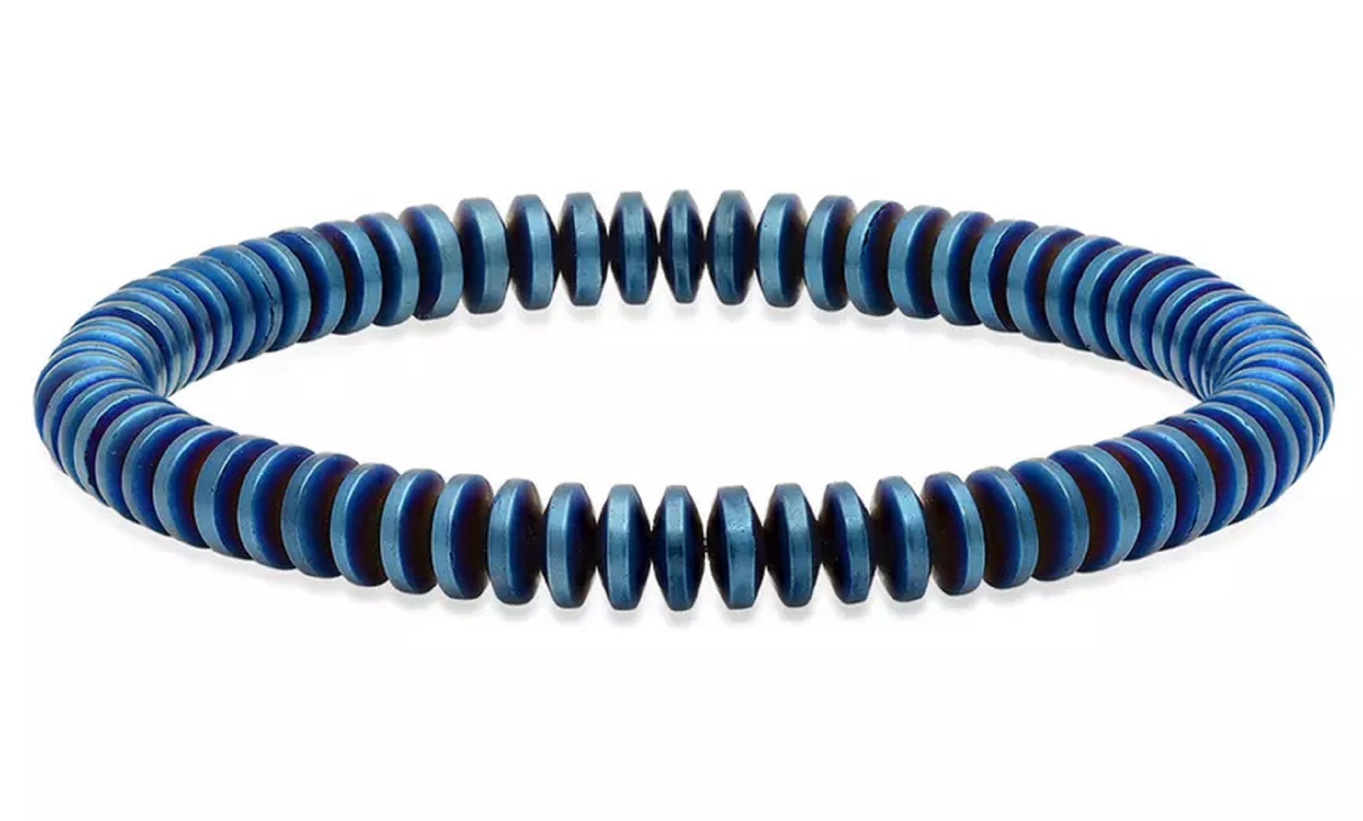 Natural Hematite Silver Unisex Bracelet