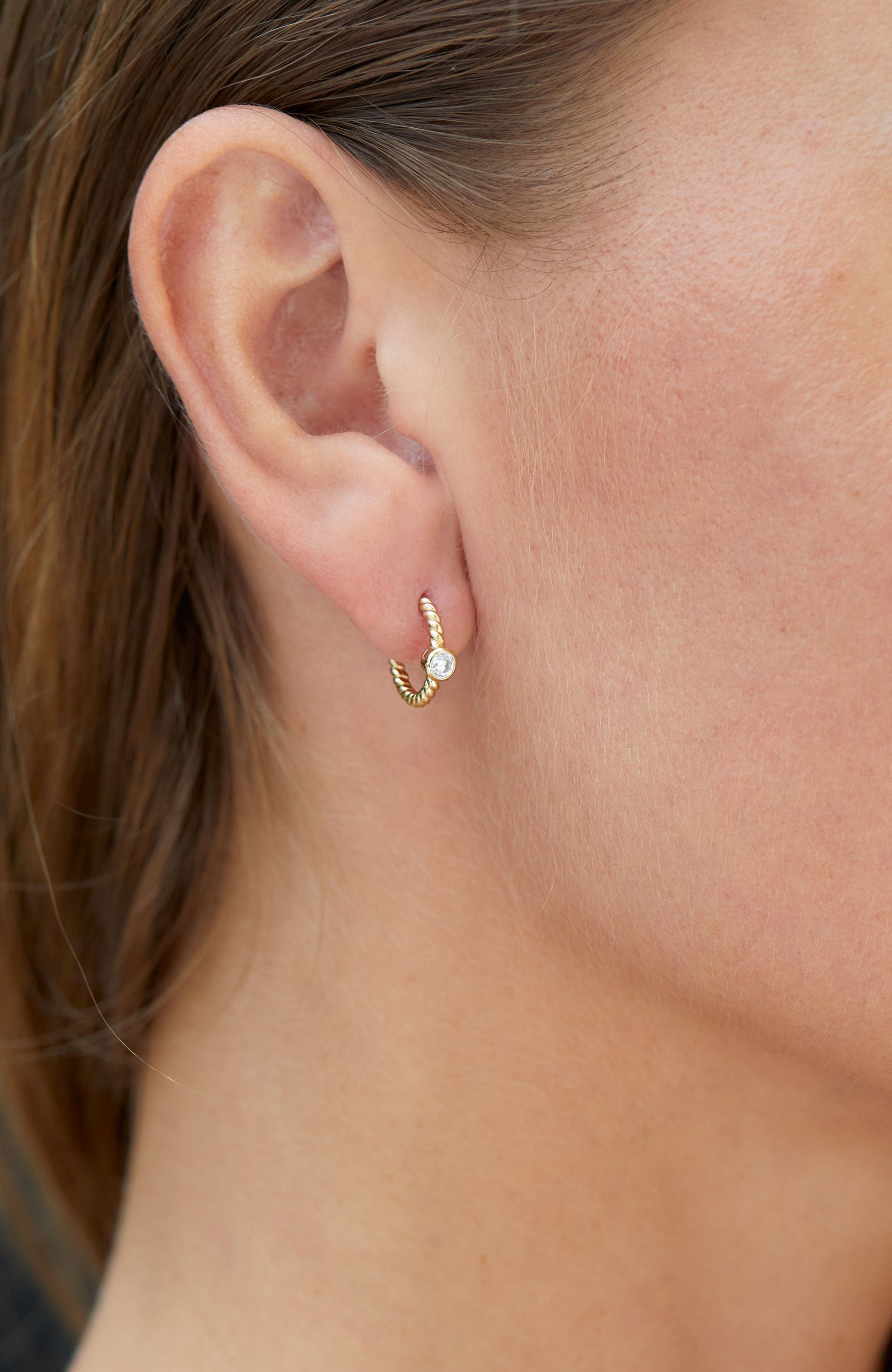 Italian Sterling 12mm Mini Huggie