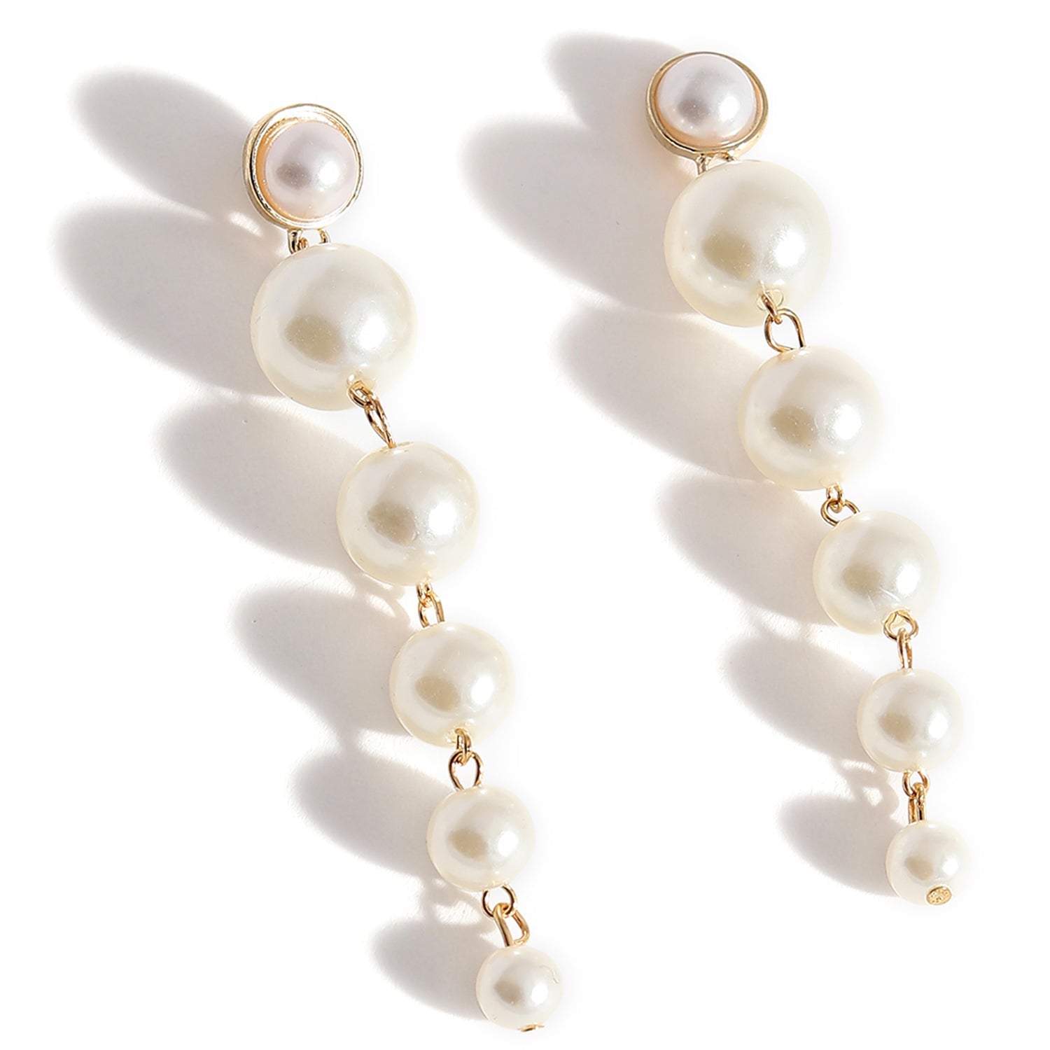 Pearl Statement Drop Earrings