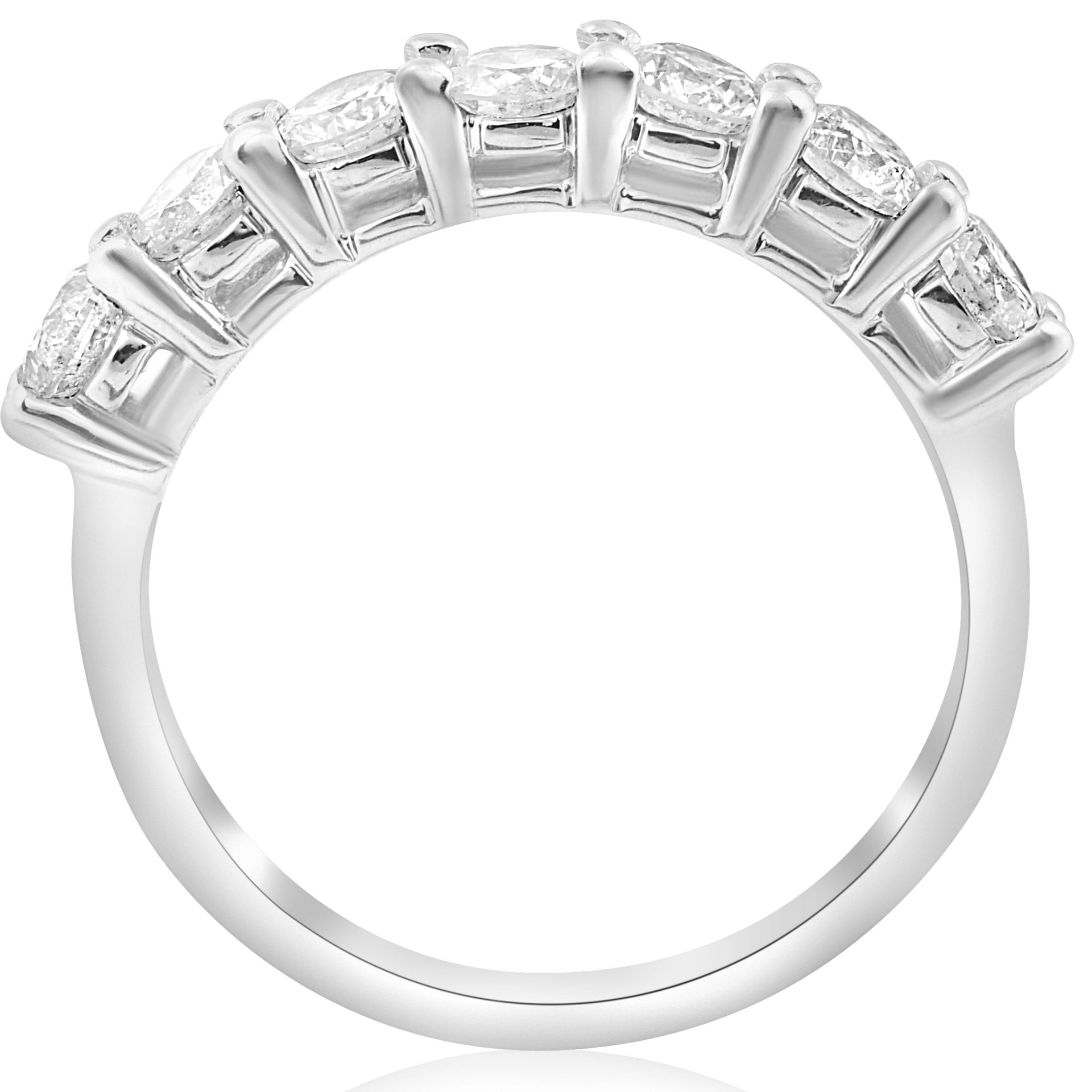1ct Diamond Wedding Anniversary Ring 14K White Gold