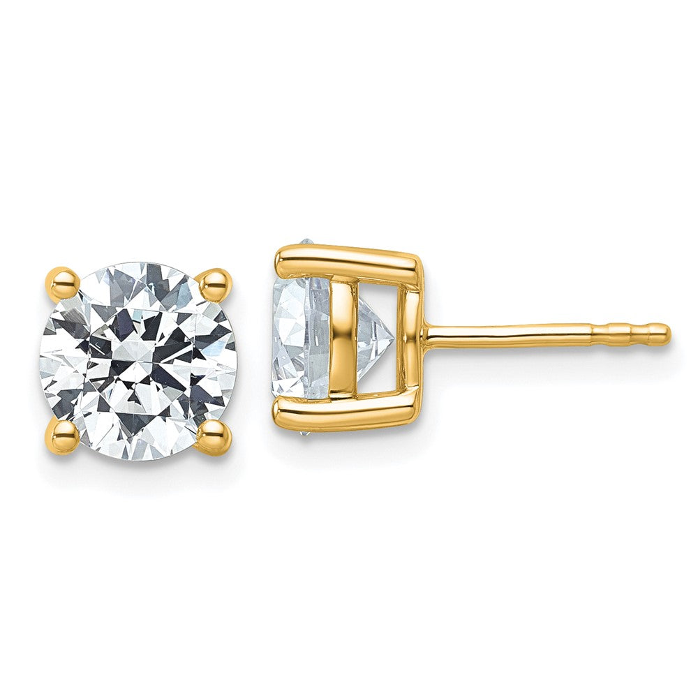 14k Gold 4 CTW Lab Grown Diamond Stud Earrings