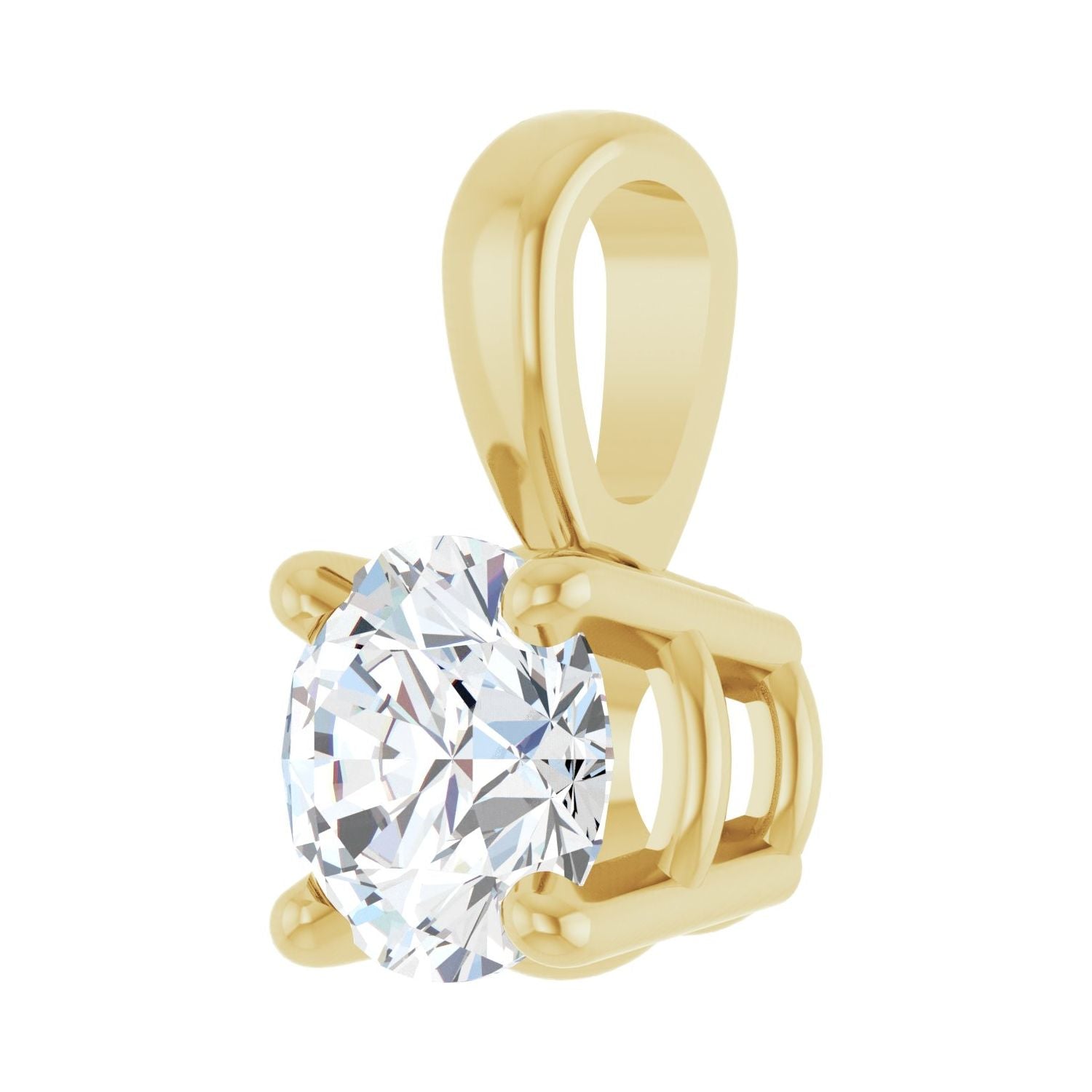14k Gold 1/3 CT Lab-grown Diamond Pendant