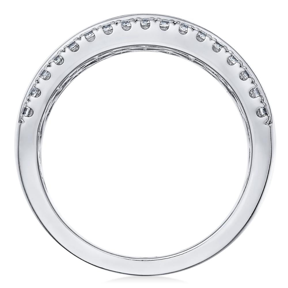 2 ct Multi Row Diamond Ring in 10k White or Yellow Gold