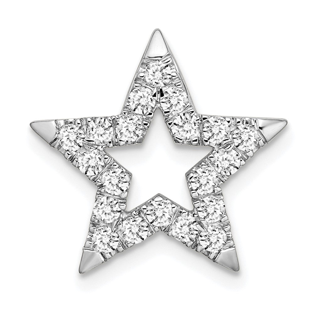 14K White Gold Lab Grown Diamond Star Pendant (0.5ct VS G-H)