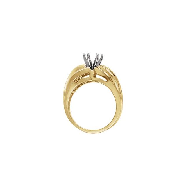 Round-Cut Lab-grown Diamond Ring in 18K Yellow Gold