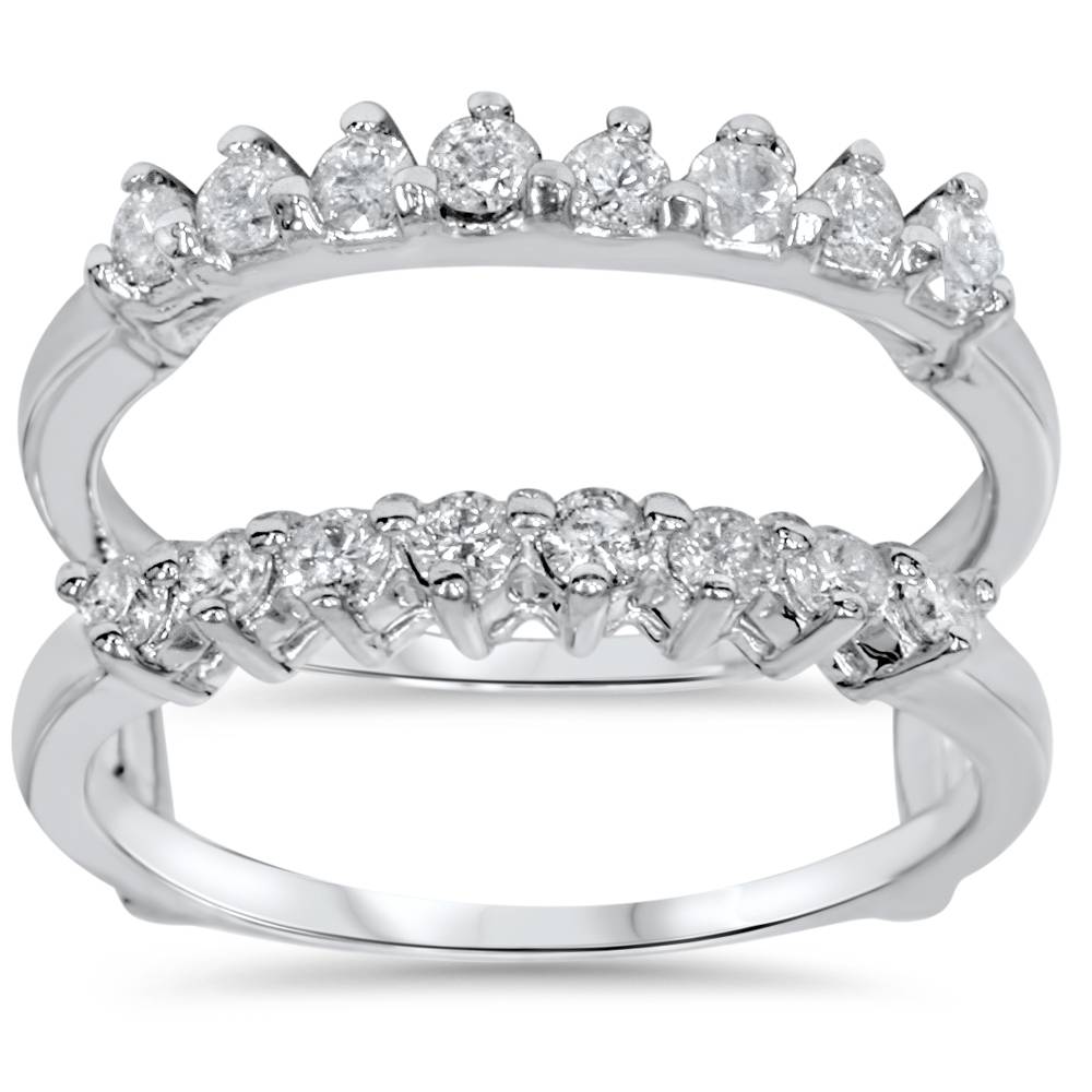 5/8 ct Diamond Guard Ring Enhancer 14K White Gold