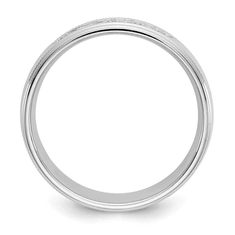 14k White Gold Lab Grown Diamond Wedding Band Ring 1/2ct Clarity- VS Color- D-E