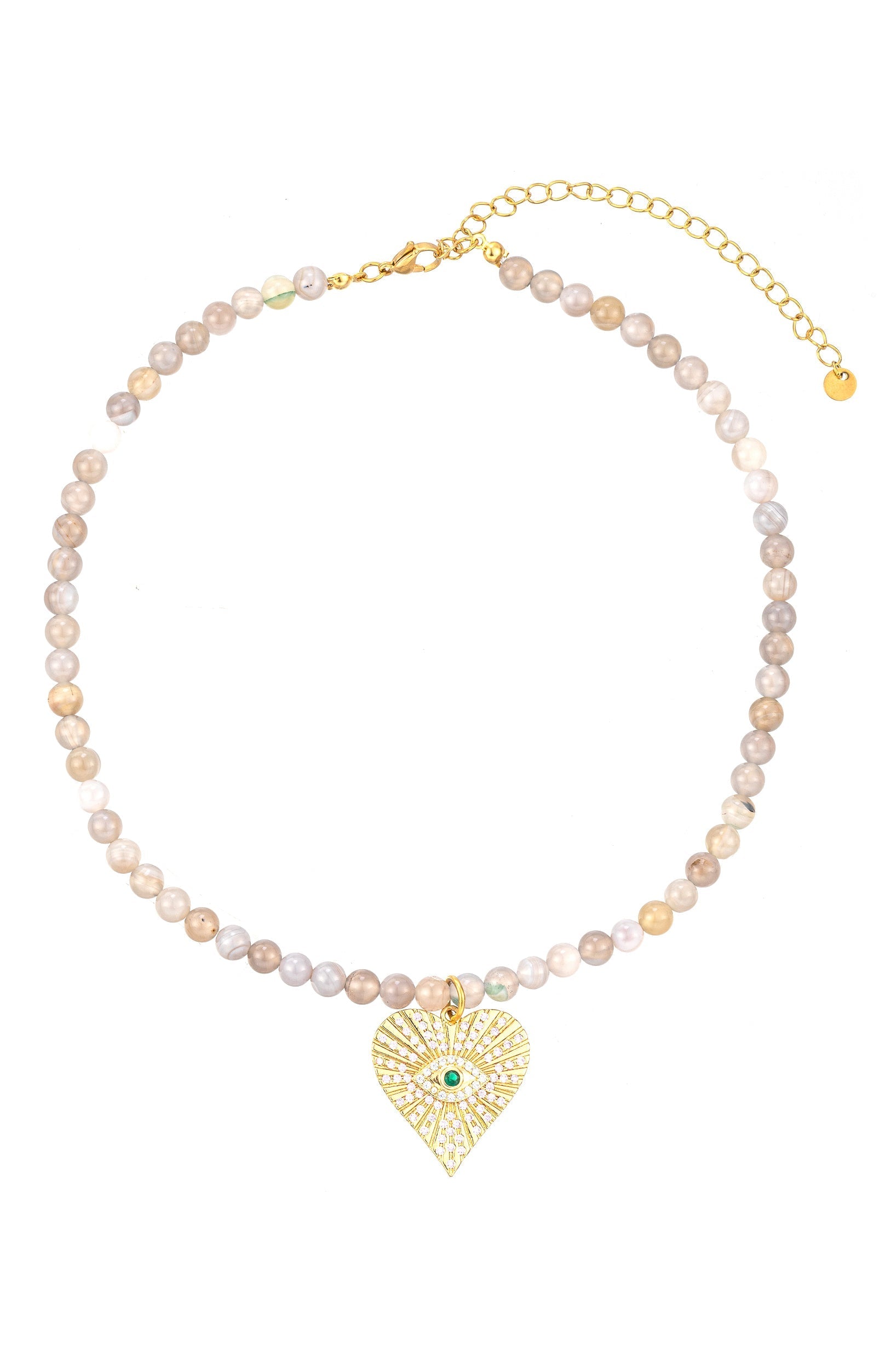 Harlow Eye Heart Necklace