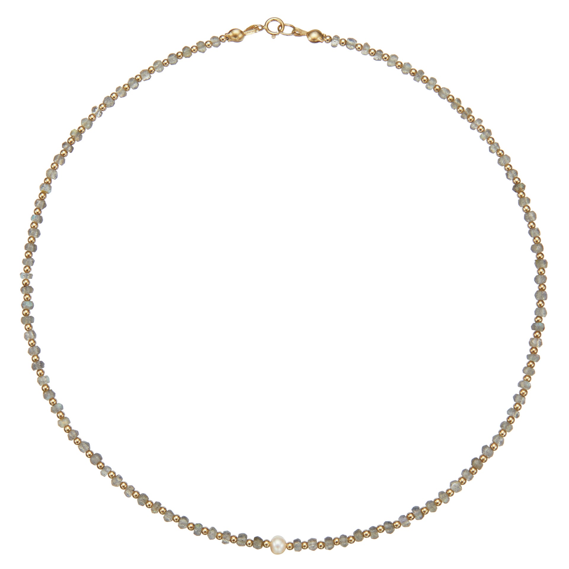 Gold Labradorite Gemstone Choker