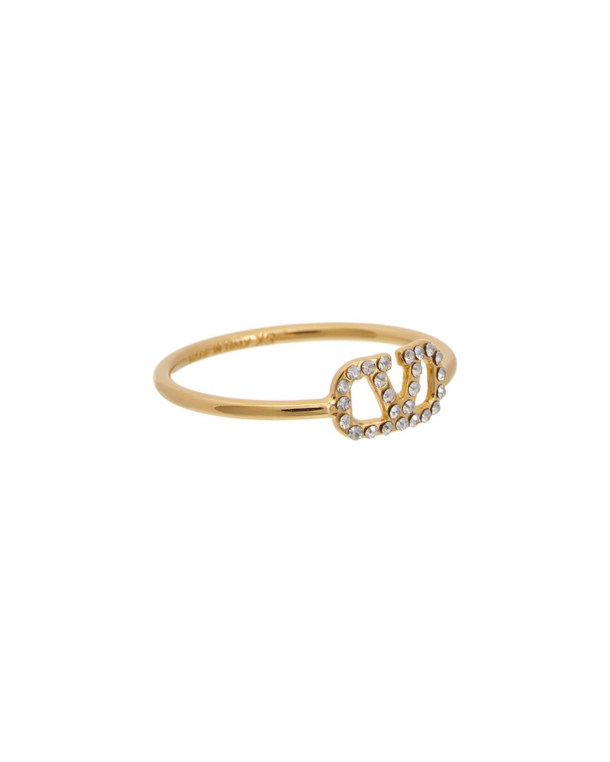 Valentino V Logo Signature Ring