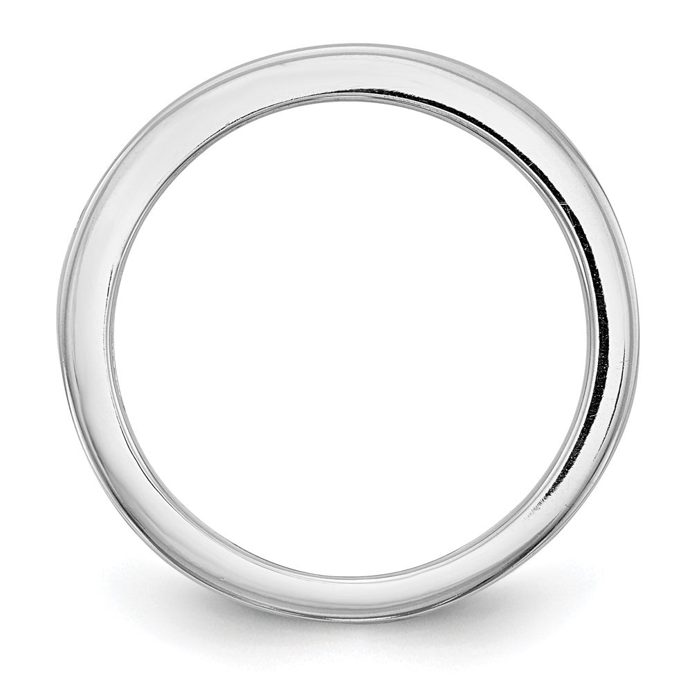 14k White Gold Lab Grown Diamond Wedding Band Ring 0.6ct Clarity- VS Color- G-H