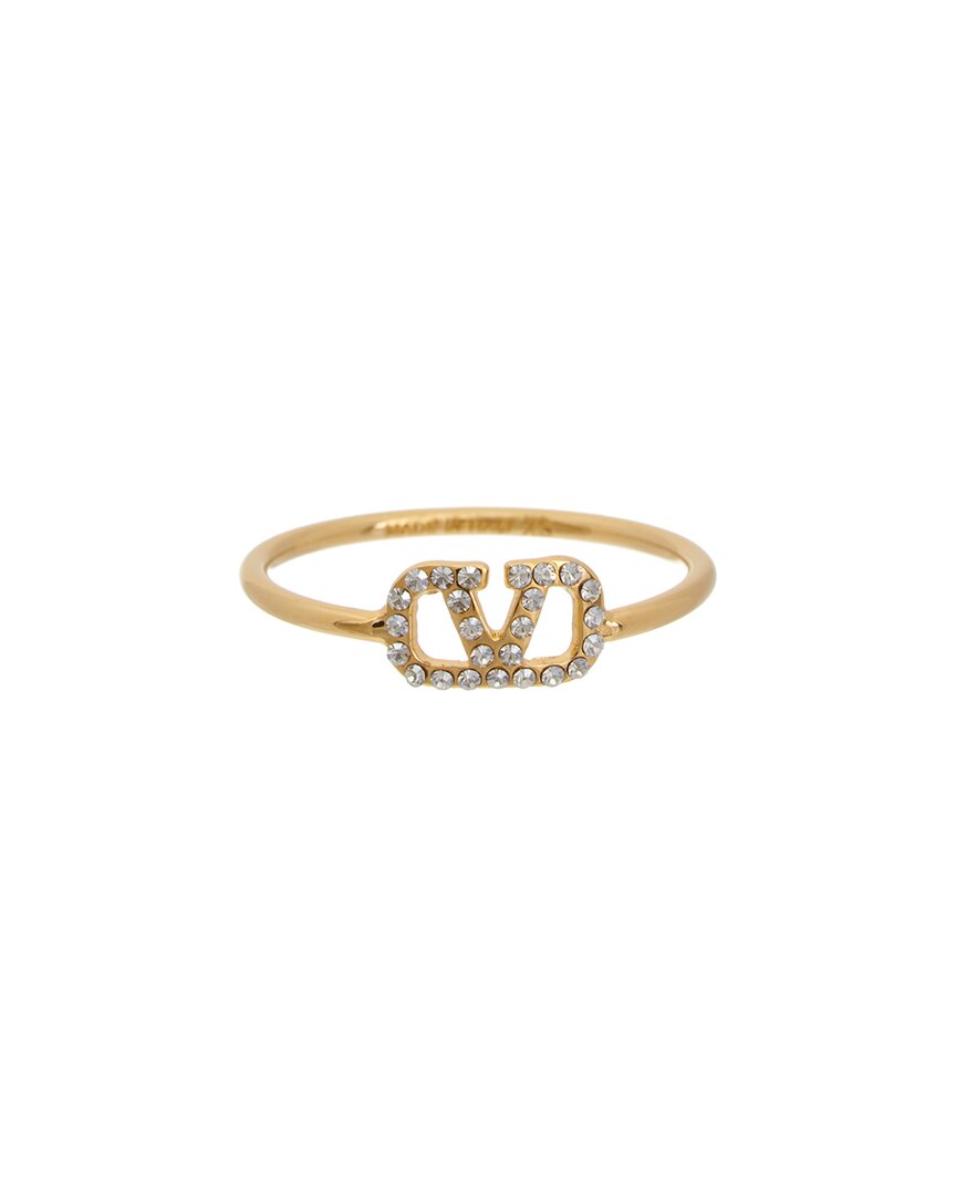 Valentino V Logo Signature Ring