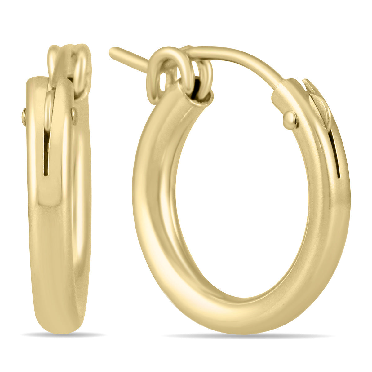 14K Filled Hoop Earrings 12Mm