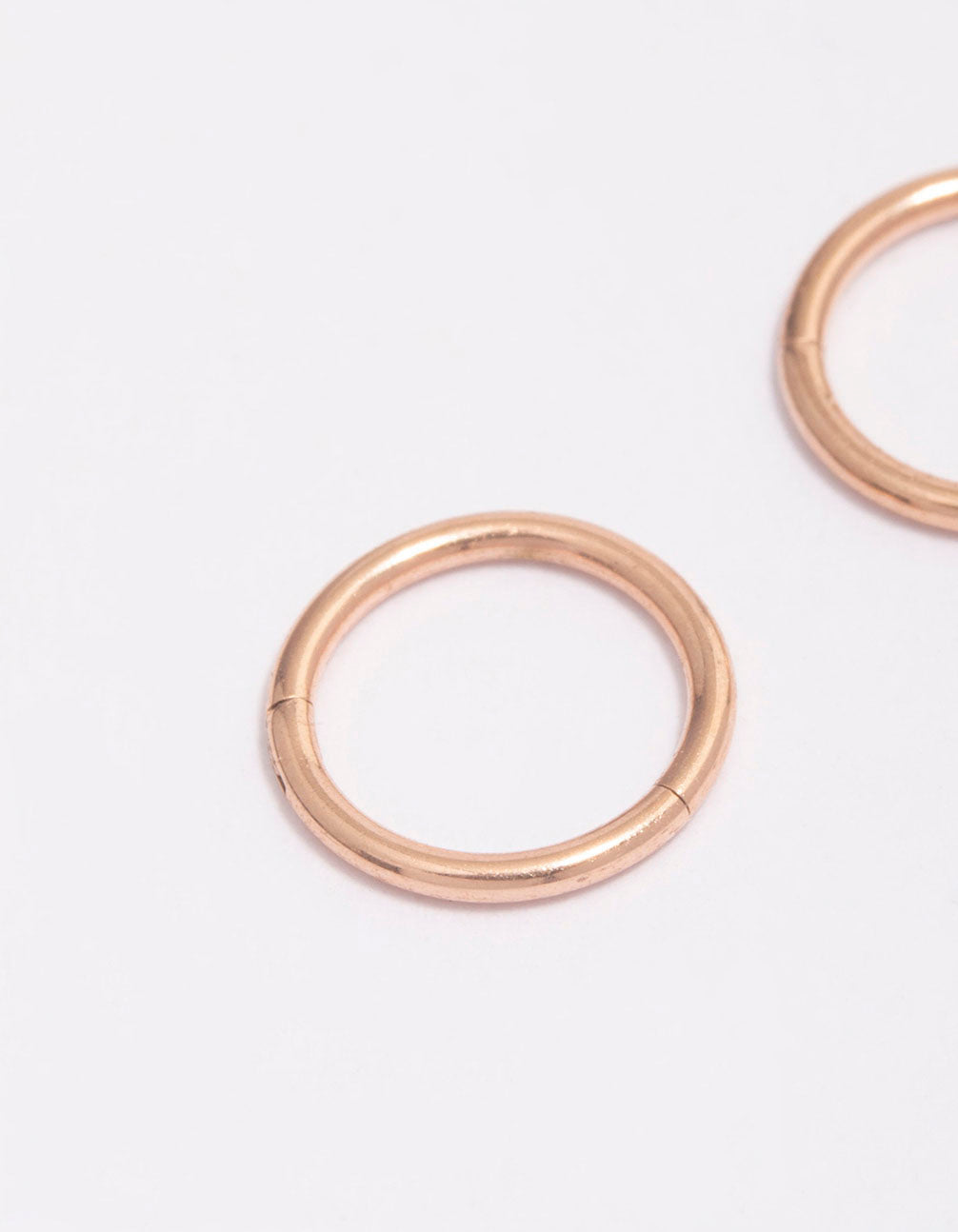 Lovisa - Rose Gold Plated Surgical Steel Fine Sleeper Earrings 6mm I Hypoallergenic I Trendy Minimalist Style I Comfortable Everyday Wear