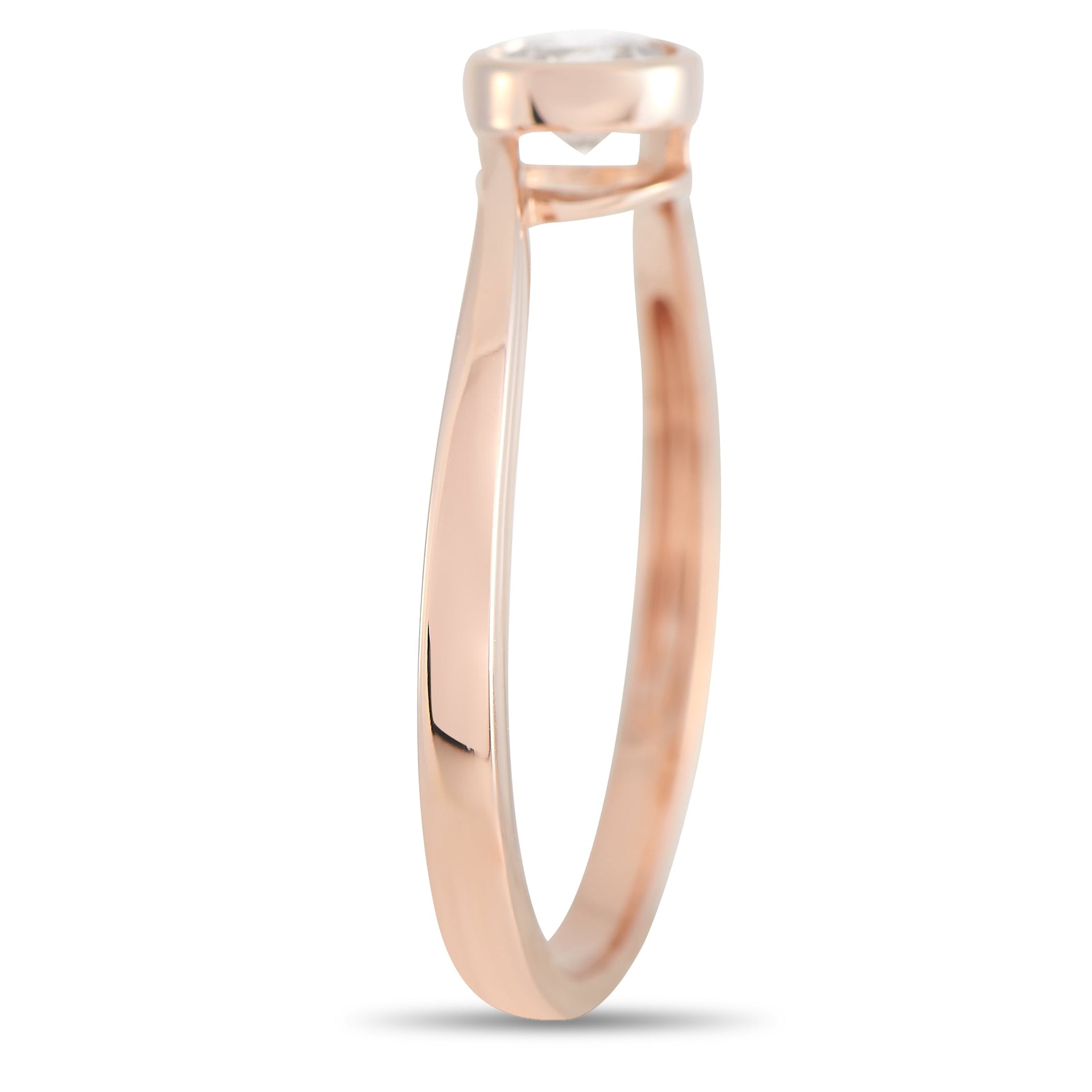 14K Rose Gold 0.26 ct Diamond Solitaire Ring