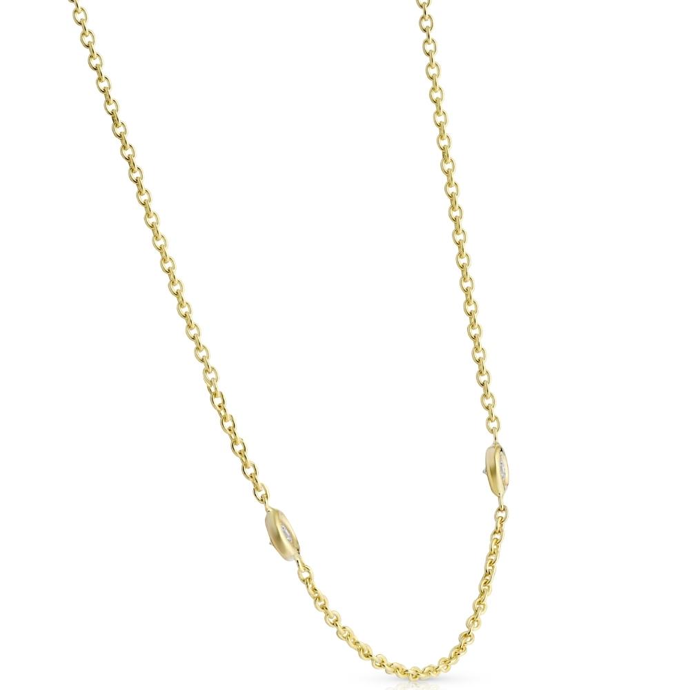1ct Diamonds By The Yard 18' 14K Yellow Gold Women's Necklace