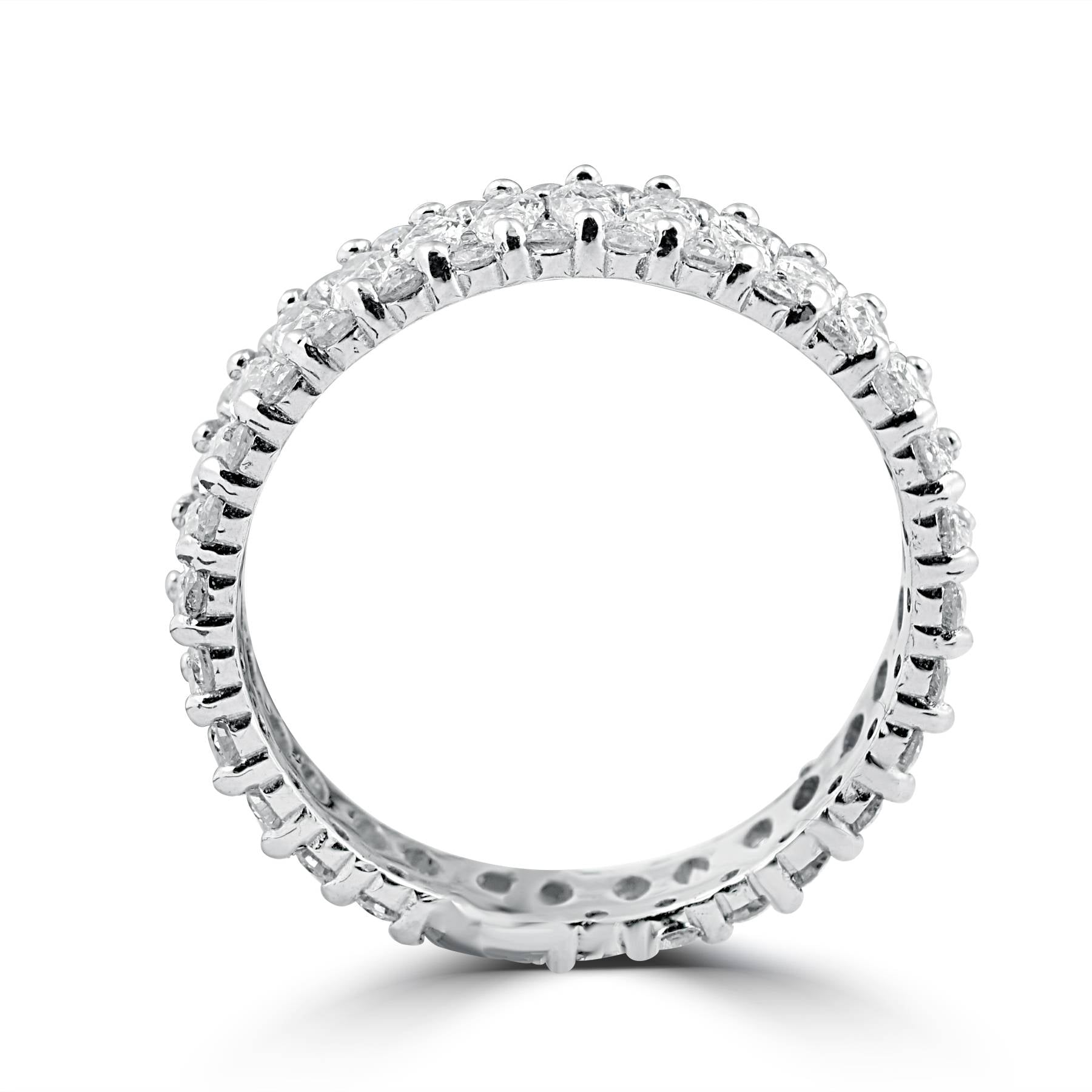 2 5/8 ct Marquise Diamond Eternity Ring 14K White Gold