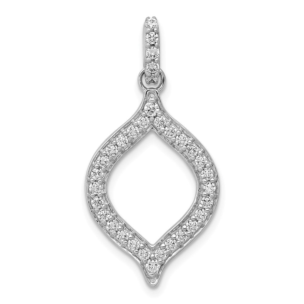14K White Gold Lab Grown Diamond Fancy Pendant (0.5ct VS G-H)