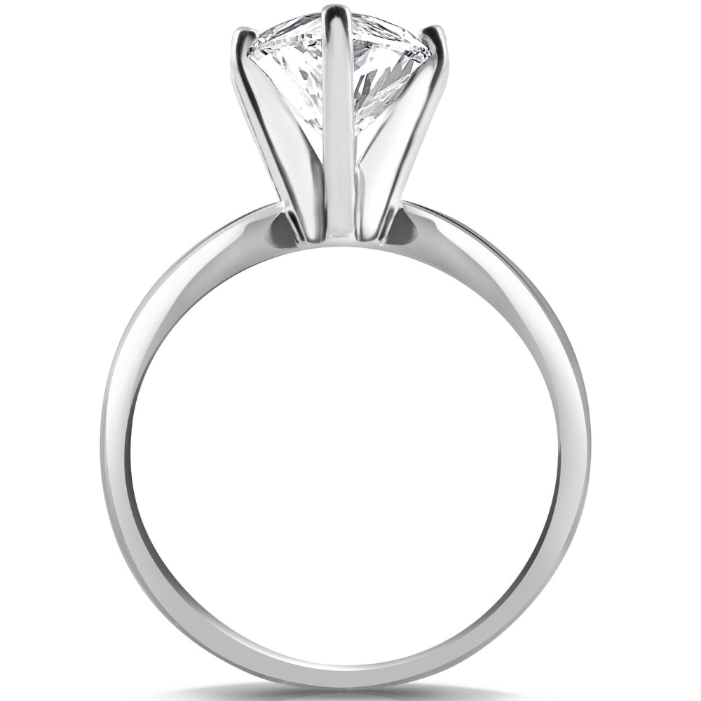 3.17Ct White Gold Certified Lab Grown Marquise Diamond Engagement Ring