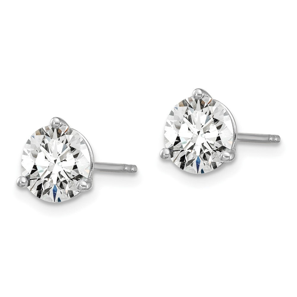 14k White Gold 1 1/2 CTW Lab Grown Diamond Stud Earrings