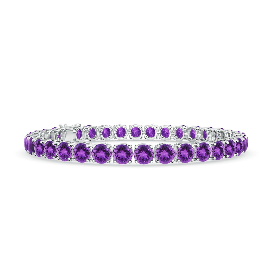 Classic Amethyst Linear Tennis Bracelet