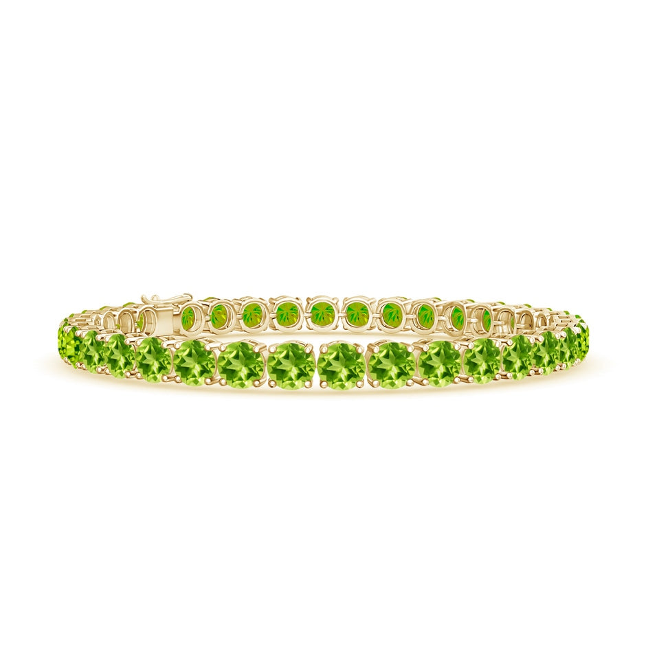 Classic Peridot Linear Tennis Bracelet
