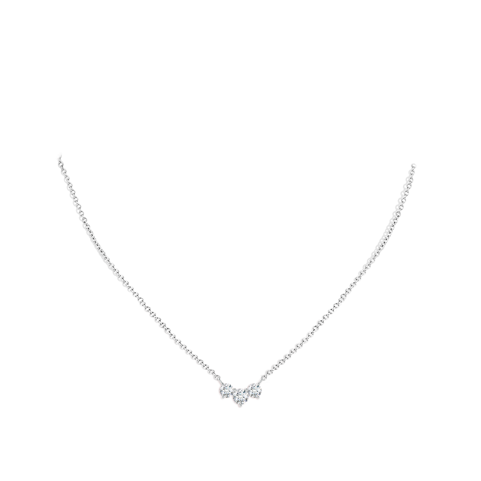 Classic Trio Round Lab-Grown Diamond Necklace