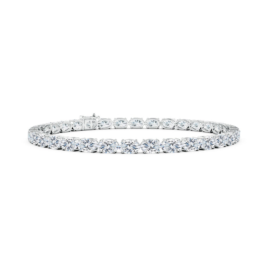 Lab-Grown Classic Oval Diamond Tennis Link Bracelet