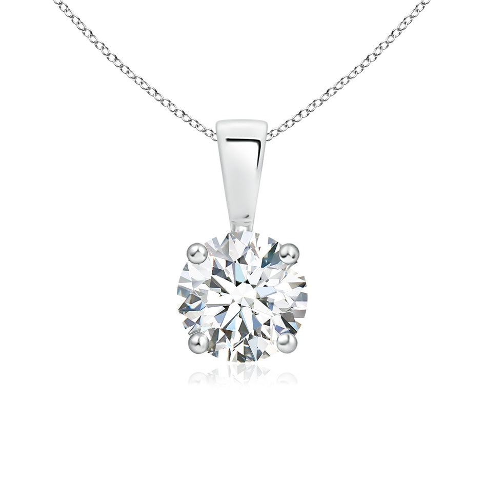 Classic Prong-Set Round Lab-Grown Diamond Solitaire Pendant