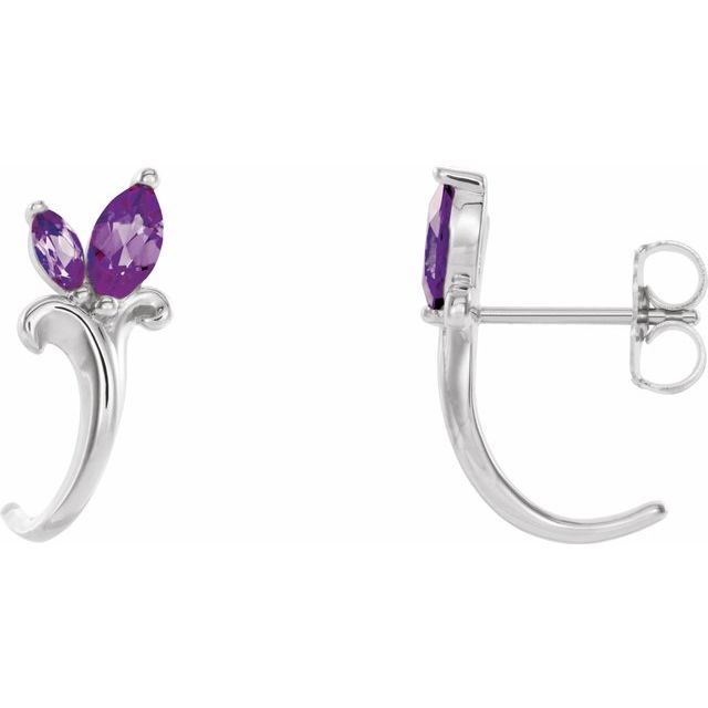 Lab-grown Diamond Hoop Earrings in 14K Yellow Gold